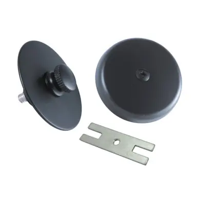 Direct From Factory Kingston Brass DTL5303A0 Tub Drain Stopper with Overflow Plate Replacement Trim Kit, Matte Black