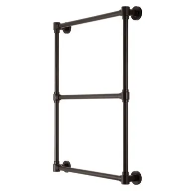 Don’t Miss Out Kingston Brass DTM322435 Gallant 24-Inch x 32-Inch Wall Mount Towel Rack, Oil Rubbed Bronze