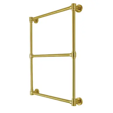 Fan Favorite Kingston Brass DTM322437 Gallant 24-Inch x 32-Inch Wall Mount Towel Rack, Brushed Brass