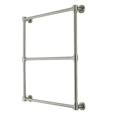 Best Choice Kingston Brass DTM323038 Gallant 30-Inch x 32-Inch Wall Mount Towel Rack, Brushed Nickel