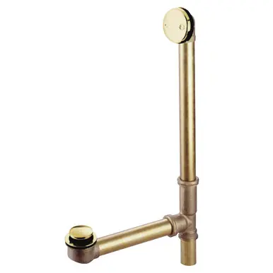 Reduced Price Kingston Brass DTT2162 16" Bathtub Waste and Overflow Drain, Polished Brass