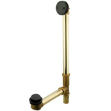 Cheap Kingston Brass DTT2205 20" Tub Waste & Overflow With Tip Toe Drain - Oil Rubbed Bronze