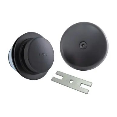 Secure Checkout Kingston Brass DTT5302A5 Easy Touch Toe-Tap Tub Drain Kit, Oil Rubbed Bronze