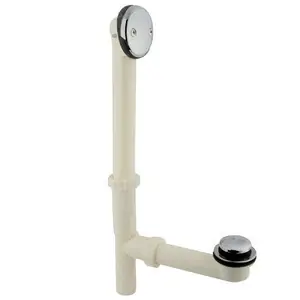 Express Delivery Kingston Brass DTTA2161 16" Tub Waste & Overflow With Tip Toe Drain - Polished Chrome