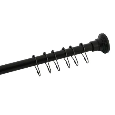 Direct From Manufacturer Kingston Brass Edenscape 38"-60" Stainless Steel Adjustable Shower Curtain Rod with Rings, Oil Rubbed Bronze - SCC2815