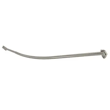 Direct From Factory Kingston Brass Edenscape 60"-72" Stainless Steel Adjustable Single Curved Shower Curtain Rod, Brushed Nickel - CC6728