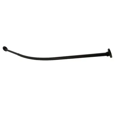 Certified Kingston Brass Edenscape 72" Stainless Steel Single Curved Shower Curtain Rod, Matte Black - CC7210