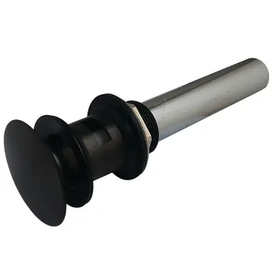 Trusted Brand Kingston Brass EV6005 Push Pop-Up Drain with Overflow Hole, 22 Gauge, Oil Rubbed Bronze