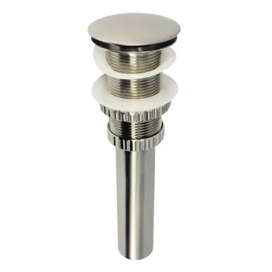 Exclusive Offer Kingston Brass Fauceture EV8218 Coronel Push Pop-Up Bathroom Sink Drain without Overflow, Brushed Nickel