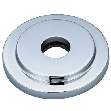 Factory Price Kingston Brass FLEURO1 Manhattan Heavy Duty Round Solid Cast Brass Shower Flange, Polished Chrome