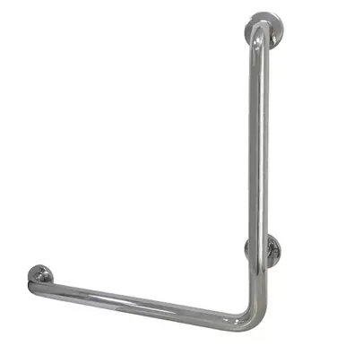 Direct From Manufacturer Kingston Brass GBL1224CSL1 24"x 24" L-Shaped Grab Bar - Left Hand, Mirror